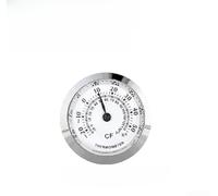 Floweringbeter Thermomètre et hygromètre pour mini applications intégrées, capteur numérique avec lectures précises, finition or argent, construction ABS et métal (thermomètre Silver27)