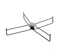 Floweringbeter Trépied portable en forme de X pour glacière, seau à eau et étui de rangement, cadre en fer et acier inoxydable pour camping, randonnée, aventures (noir)