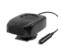 Floweringbeter Ventilateur de chauffage de voiture 12 V 24 V avec fonction de chauffage et de dégivrage rapides du pare-brise, ventilateur de désembuage et de refroidissement 2 en 1 pour une