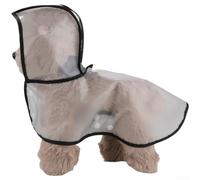 Floweringbeter Vêtement de pluie imperméable pour chien avec trou pour laisse, ceinture réglable pour petits, moyens et grands (2XL)