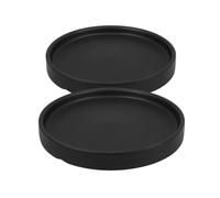 Flowerpot Saucer Tray Heavy Duty Ceramic Plant Drainage Tray for Gardeners 16.00X16.00X2.00CM Surface Protection 2Pcs