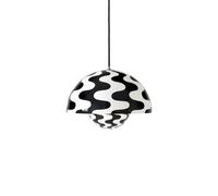 &Tradition Suspension Flowerpot VP7 Black-white pattern