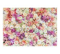 Flowers Birthday Party Photo Backdrops Vinyl Cloth Background for Wedding Lovers Children Photography Props (Color : D Size : 300cmX200cm)