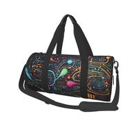 Flowers Decorative1 Sac de voyage rond - Sac de voyage durable de grande capacité pour les vacances, la gym, les voyages courts, Mathématiques et physique, Taille unique