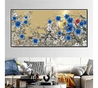 Flowers Diamond Art Kits for Adults-Branches Painting by Numbers Diamond Painting Kit for Kids Beginners,DIY Full Square Drill Diamond Painting Art and Crafts for Home Wall Decor 100x210cm