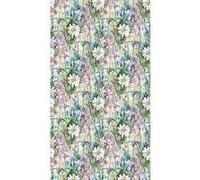 Flowers, rideau imprimé pâquerettes et fleurs violettes 140x245 cm, 1 part Multicolore G