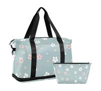 Flowers Spring Little Fresh Lot de 2 sacs de sport avec sangle réglable pour les voyages d'affaires, fleurs printemps little fresh, 1 size