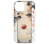 Flowing Time in Japanese Retro 80's 90's vaporwave aesthetic Coque pour iPhone 14