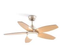 Flowood stylance nickel - ventilateur de plafond 60w silencieux ø107 cm avec lumière Chrome G