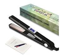 FlowPro Lisseur Lisseur professionnel à oxygène actif, température réglable de 150° à 230°C, lisseur noir brillant et durable