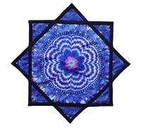 Flowstar pour Les débutants Flow Star Tissu Dynamique Facile à Tourner Impression latérale Jonglerie astuces Jouets Bout des Doigts Rotatif Flow Toys Dapo Star 27 Diameter(R05-style6)