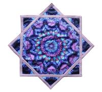 Flowstar pour Les débutants Flow Star Tissu Dynamique Facile à Tourner Impression latérale Jonglerie astuces Jouets Bout des Doigts Rotatif Flow Toys Dapo Star 27 Diameter(R05-style3)