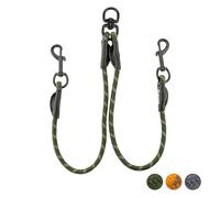 Floxik Laisse double pour 2 chiens - Réfléchissante, extensible et anti-enchevêtrement - Laisse double pour chien à coupler - Parfaite pour les chiens de taille moyenne
