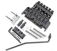 Floyd Rose Ensemble de chevalet trémolo en alliage de zinc pour guitare électrique Double système de verrouillage Noir