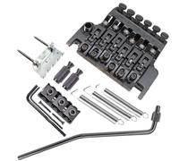 Floyd Rose Style Double Verrouillage Tremolo Chevalet pour Guitare Electrique Alliage de Zinc 6 Cordes Noir/Argent/Or