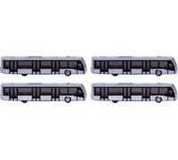 FloZ for Herpa for Airport Bus Set 4-en-1 Set 1:500 Accessoire Modèle Pré-construit