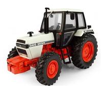 FloZ for Universal Hobbies for CASE for David for Brown 1490-4WD Tracteur agricole Blanc/Rouge 1:32 Modèle pré-construit