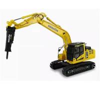 FloZ pour Universal Hobbies pour Komatsu pour pelle PC210LC-11 avec marteau perforateur, jaune, modèle 1:50
