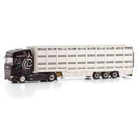 FloZ Remorque pré-construite pour WSI pour Scania S Highline CS20H 4X2 Live Stock - 3 essieux pour camion Hunland 1:50
