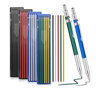 Flpeekash 2 Crayons Mécaniques Marqueurs de Soudure en Métal avec 48 Recharges Rondes PCS pour Soudeur Tuyauteur Tube