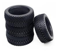 Flpeekash 4 PièCes 110Mm 1/8 RC Tout-Terrain Buggy Voiture Pneu en Caoutchouc pour HSP Redcat Losi HPI MP9 Hobao PièCes de Mise à Niveau