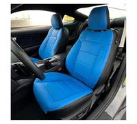 FLPLZKMNZK Protection sièges Voiture Housses De Siège De Voiture pour Mustang 2015 - 2022, Ensemble Complet D'accessoires en Cuir, Beau Et Pratique, Intérieur De Voiture Protection siège(Color3)