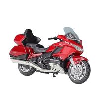 flrian pour Honda Gold Wing 2020 1:18 Modèle Réduit De Moto Jouets De Simulation De Locomotive Cadeau De Vacances Réplique De Moto Modèles de Motos(Red)