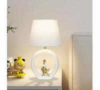 FLRXHK Creative Girl Reading Table Lamp Modern Simple Chambre Chevet Comptoir Lampe Lumière Luxe Haut de Gamme Art Déco Ornement Lampe de Table