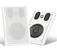 Fls-540E Wh Paire D'Enceintes Murales Flatpanel (Enceintes Hifi Plates, Enceinte 2 Voies, Woofer 5,25""/133Mm, Tweeter 1,2""/30Mm, 30/60 Watts (Rms/Peak), Connexion À Bornes À Vis) Blanches
