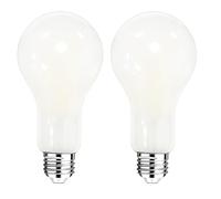 FLSNT E27 Screw Bulb 200W Equivalent, 3000LM Ultra Bright LED Light Bulb, 18W A70 LED Edison Screw Bulb, 6500K Cool White, Non-Dimmable, Pack of 2