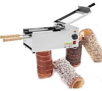 FLTRGO Four électrique Commercial à gâteaux à cheminée - Machine à Rouleaux à gâteaux à Haute Performance avec 2 Barres en Acier Inoxydable, idéale pour Cuire des gâteaux à cheminée délicieux ~ /