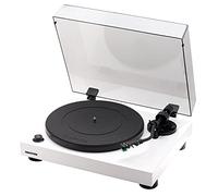 Fluance RT81 Platine Vinyle Haute Fidélité - avec Cellule Audio-Technica AT95E, Entraînement par Courroie, Préamplificateur Intégré, Contrepoids Réglable, Socle en MDF Haute Densité - Blanc Piano