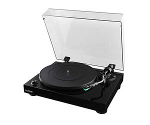 Fluance RT81 Platine Vinyle Haute Fidélité - avec Cellule Audio-Technica AT95E, Entraînement par Courroie, Préamplificateur Intégré, Contrepoids Réglable, Socle en MDF Haute Densité - Noir Piano