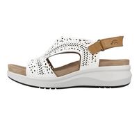 Fluchos - Sandales Plates à Velcro - Femme - Chaussures - Blanc - Taille: 39 EU