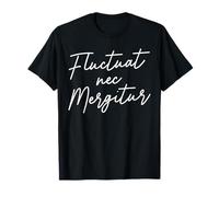 Fluctuat Nec Mergitur jeté par les vagues Devise Paris T-Shirt
