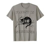 Fluent in Nonsense Vintage Alice au Pays des Merveilles Chat du Cheshire T-Shirt