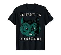 Fluent in Nonsense Vintage Alice au Pays des Merveilles Chat du Cheshire T-Shirt