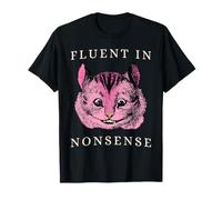 Fluent in Nonsense Vintage Alice au Pays des Merveilles Chat du Cheshire T-Shirt