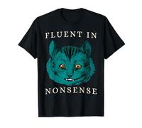 Fluent in Nonsense Vintage Alice au Pays des Merveilles Chat du Cheshire T-Shirt