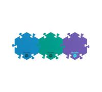 FluentPet HexTiles - Depths Lot de 3 Kits d'apprentissage de Boutons pour Chien et Chat | Peut contenir jusqu'à 6 Boutons | Doux, Durable et antidérapant | Cadeau pour Les Amoureux des Animaux |