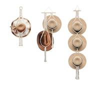 Flueyer Lot de 3 cintres en macramé style bohème pour chapeaux - Pour homme et femme - Large bord