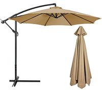 Flueyer Parapluie à nervures de rechange pour table de marché extérieur et patio Housse solide et épaisse pour arrière-cour Jardin Court Piscine Lawn (Canopy ONLY), (8 côtes)