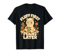 Fluff First Plans Later Humour alpaga W nd T-Shirt