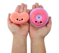 Fluffie Stuffiez Minis - Jelly Bean et Donut - Mini Objets de Collection Souples à Serrer - Dévoilement Surprise - Jeu Tactile et DIY - pour Les Enfants de 4 Ans et Plus