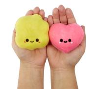 Fluffie Stuffiez Minis - Popcorn et Bonbons en Forme de Cœur - Mini Objets de Collection Souples à Serrer - Dévoilement Surprise - Jeu Tactile et DIY - pour Les Enfants de 4 Ans et Plus