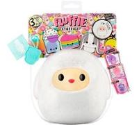 Fluffie Stuffiez - Peluche ASMR a personnaliser - MOUTON - Rembourrage a retirer et découvrir un autre personnage - Dés 4 ans Blanc G