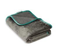 FLUFFINO® Couverture réversible pour Chien/Chien/Couverture de Haute qualité, Moelleuse, Douce et Robuste (150 x 100 cm, Lavable à 40 °C, Gris) pour Grands et Petits Chiens