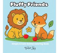 Fluffy Friends: Simple & Cute Animal Coloring Book