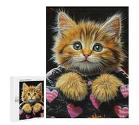 Fluffy Kitten Blanket Puzzle 1000 Pièces Educa Jouet en Bois Cadeau Unique Décoration Intérieure Jeu Éducatif Challenge Toy Adultes Et Enfants À Partir De 14 Ans 500 PCS