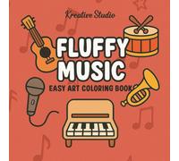 Fluffy Music Coloring Book: Cute Music Coloring Pages, Kawaii Musical Animals, Adorable Music-Themed Coloring for Teens and Adults, Relaxing Coloring ... Instruments, Whimsical Music Coloring Fun